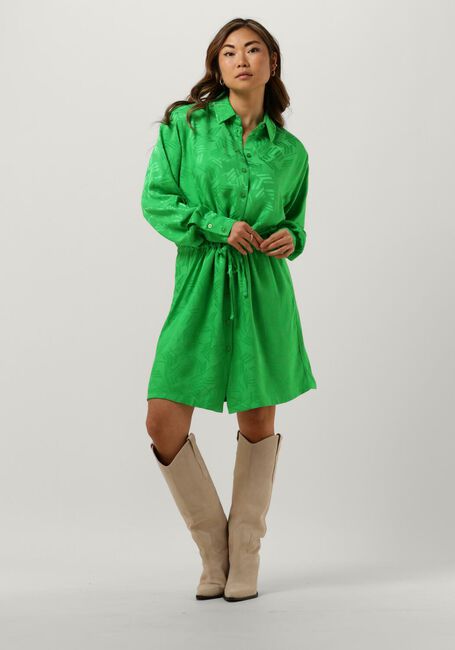 Groene ALIX THE LABEL Mini jurk LADIES WOVEN JACQUARD BLOUSE DRESS - large