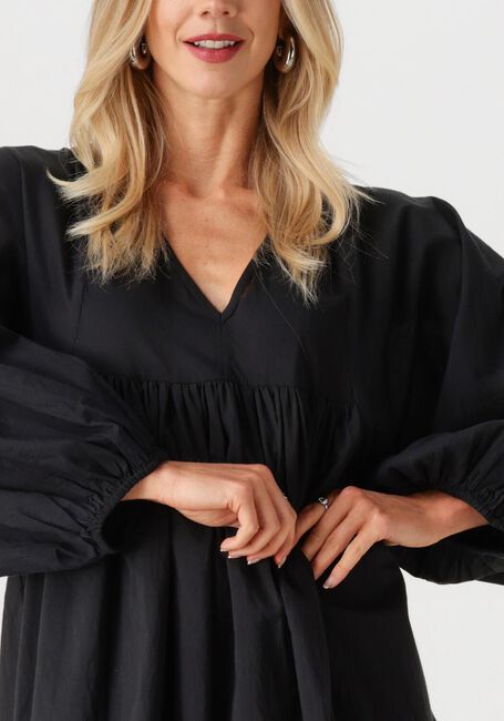 Zwarte BY-BAR Mini jurk PHILOU CHAMBRIC DRESS - large