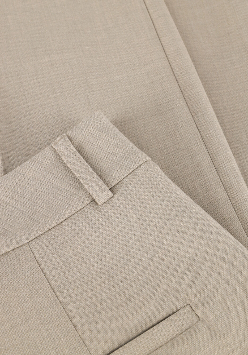 Beige SELECTED WOMEN Pantalon SLFRITA MW WIDE PANT - large