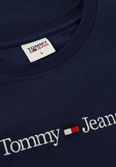 Donkerblauwe TOMMY JEANS T-shirt TJM CLASSIC LINEAR LOGO TEE - large