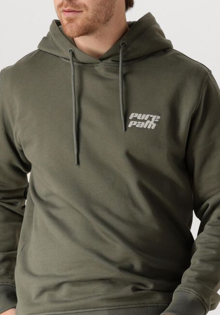 Groene PURE PATH Trui REGULAR FIT SWEATERS HOODIE302 - large