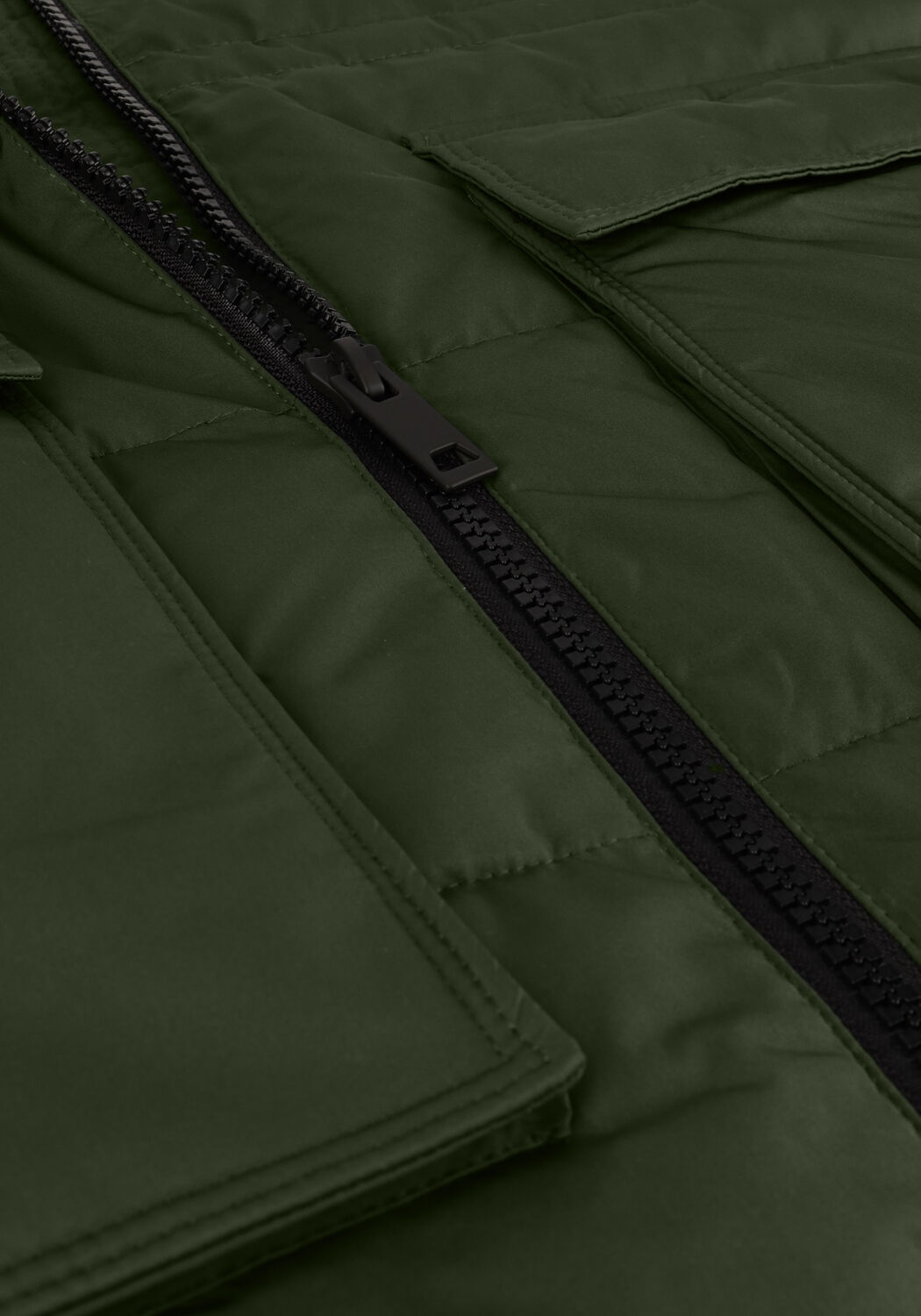 Groene MSCH COPENHAGEN Gewatteerde jas MSCHPAVINARIA ZIP JACKET - large