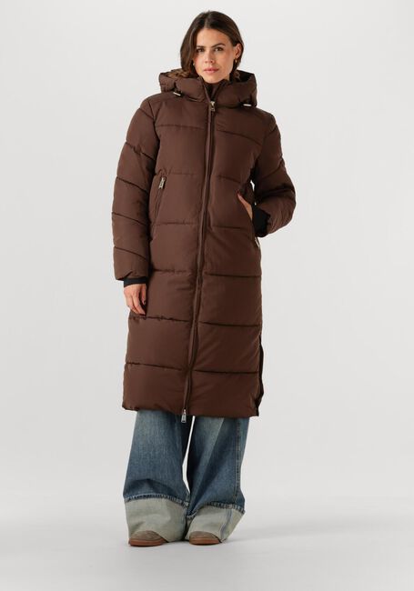 Bruine WITHBLACK Gewatteerde jas WBLGLORIAN LONG PUFFER JACKET - large