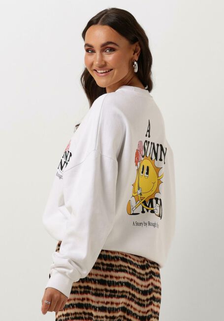 Witte ROUGH STUDIOS Sweater SUNNY MIND SWEATSHIRT - large