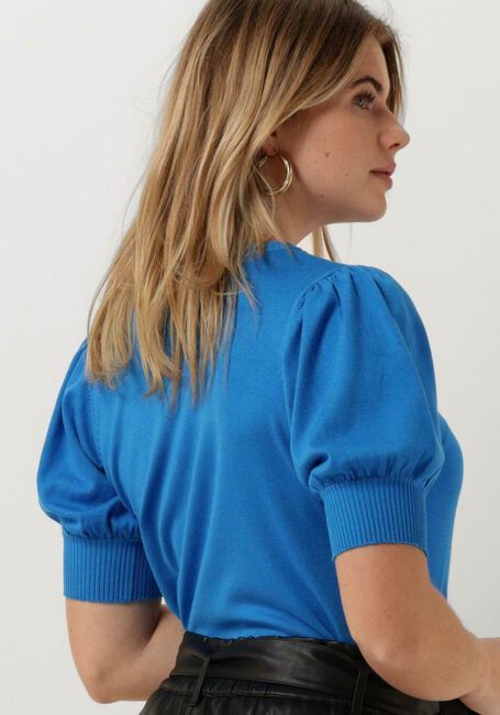 Blauwe MINUS Top LIVA KNIT TEE - large