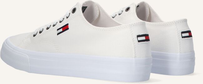 Witte TOMMY HILFIGER Lage sneakers LONG LACE UP VULC Witte TOMMY HILFIGER Lage sneakers LONG LACE UP VULC - large