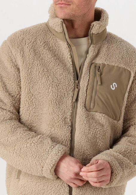 Beige STRØM Clothing Teddy jas Sherpa - large