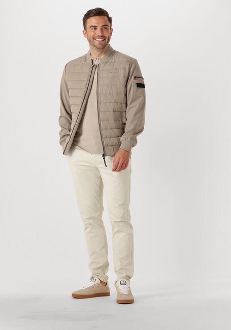 Beige PURE PATH Gewatteerde jas REGULAR FIT PADDED JACKETS - large