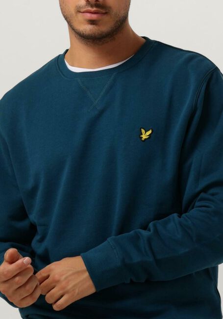 Blauwe LYLE & SCOTT Trui CREW NECK SWEATSHIRT - large