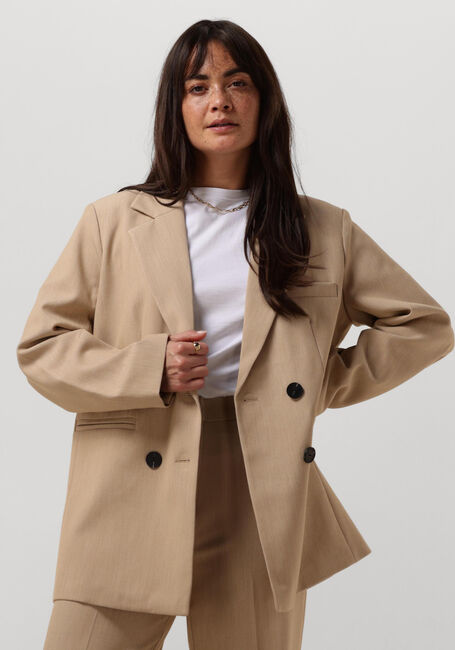 Beige Y.A.S. Blazer YASLIKKA LS OVERSIZED BLAZER S. - large