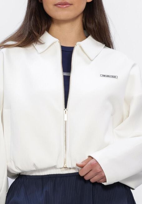 Gebroken wit THE LOLA CLUB Vest MILLIE ZIP THROUGH - large