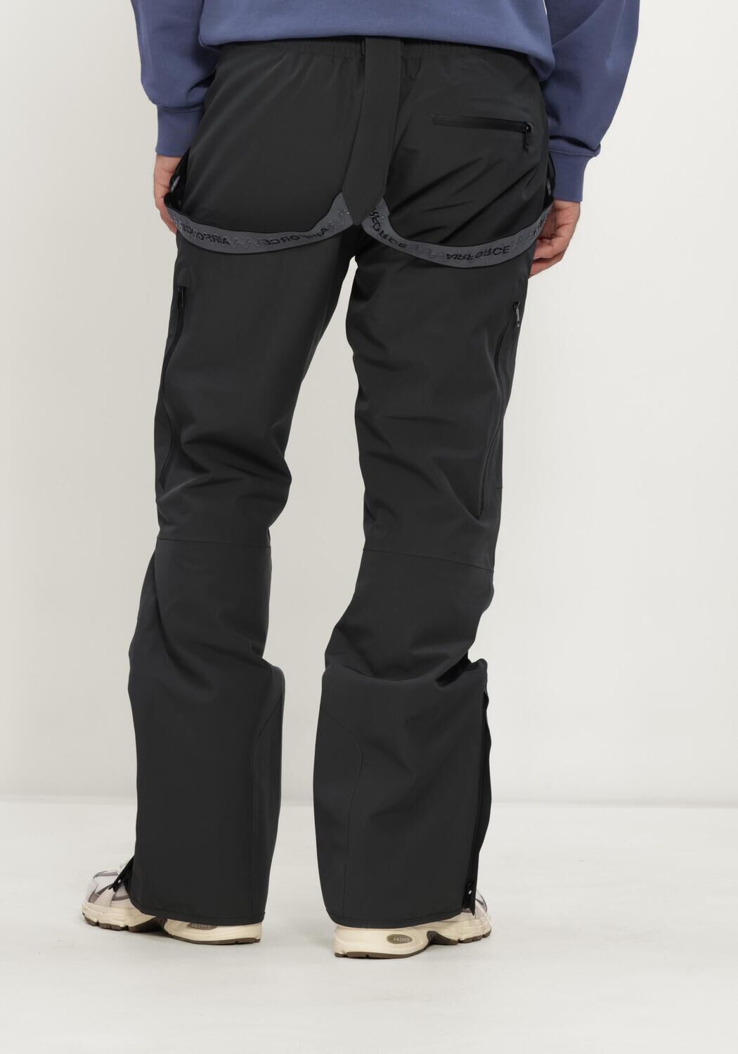 Zwarte AIRFORCE Skibroeken ALTA SKI PANTS - large