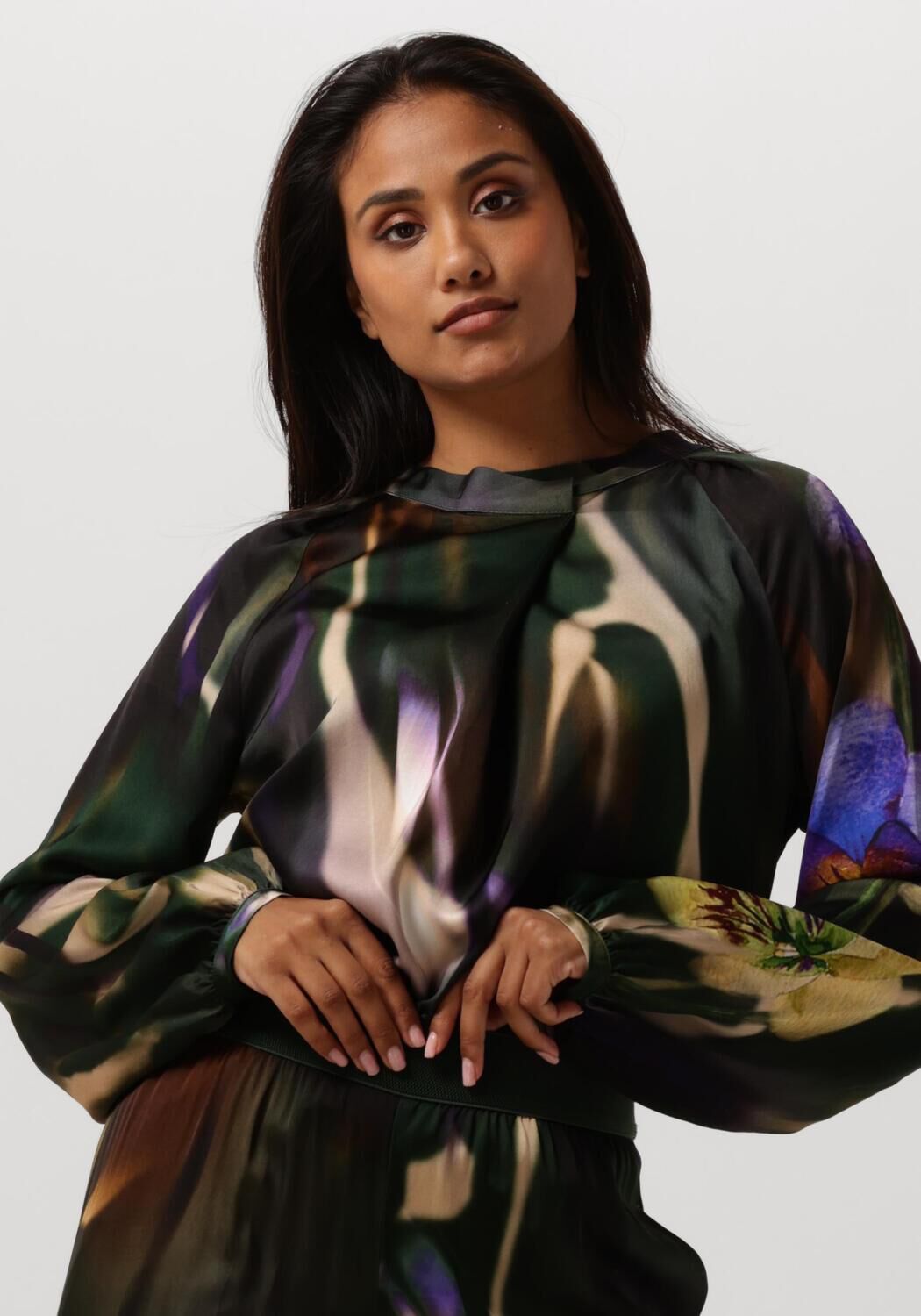 Caroline Biss Losvallende lange mouw top Multicolor Dames