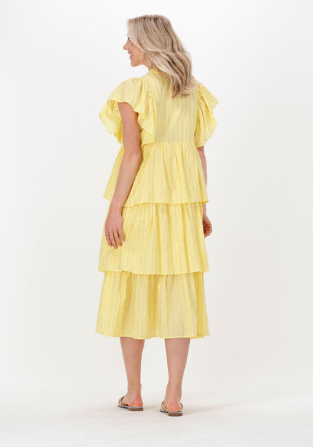 Gele Y.A.S. Midi jurk YASPALA SS MIDI DRESS - FEST - large