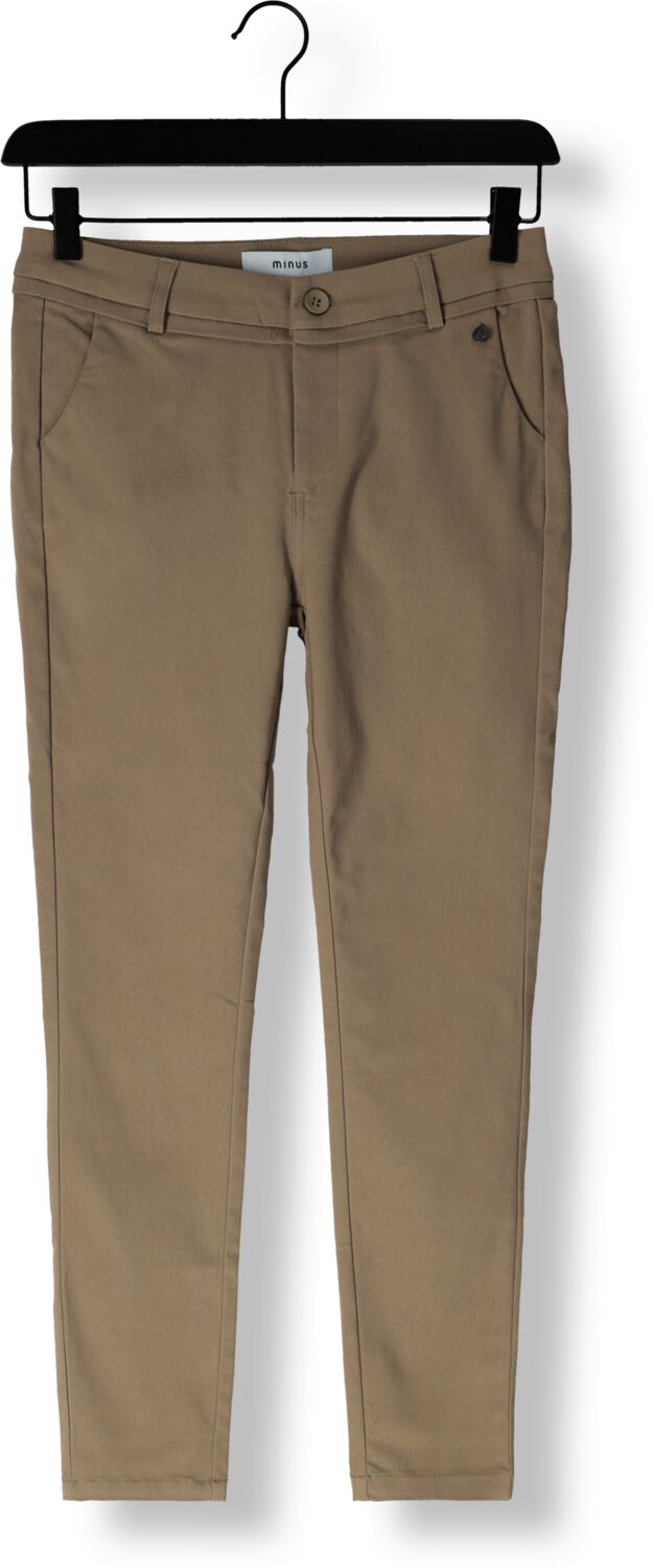 MINUS Dames Broeken Carma Pants 7 8 Taupe