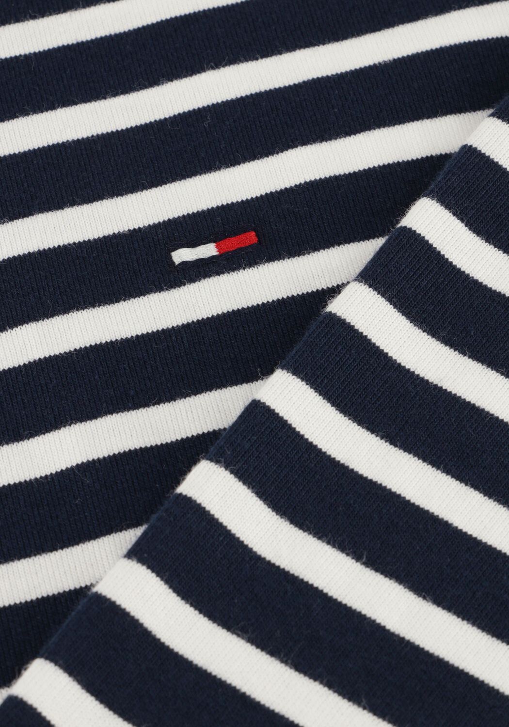 Blauwe TOMMY JEANS Polo / T-shirt TJM REG SFLAG BRETON STRIPE LS - large