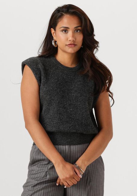 Donkergrijze ANOTHER LABEL Coltrui INDRA KNITTED PULL L/S - large