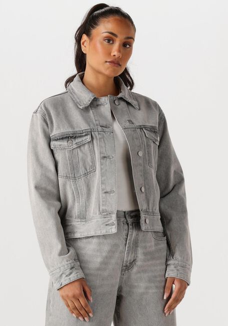 Lichtgrijze WITHBLACK Jack WBLABIGALE DENIM JACKET - large
