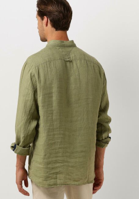 Olijf TOMMY HILFIGER Casual overhemd PIGMENT DYED LI SOLID RF SHIRT - large