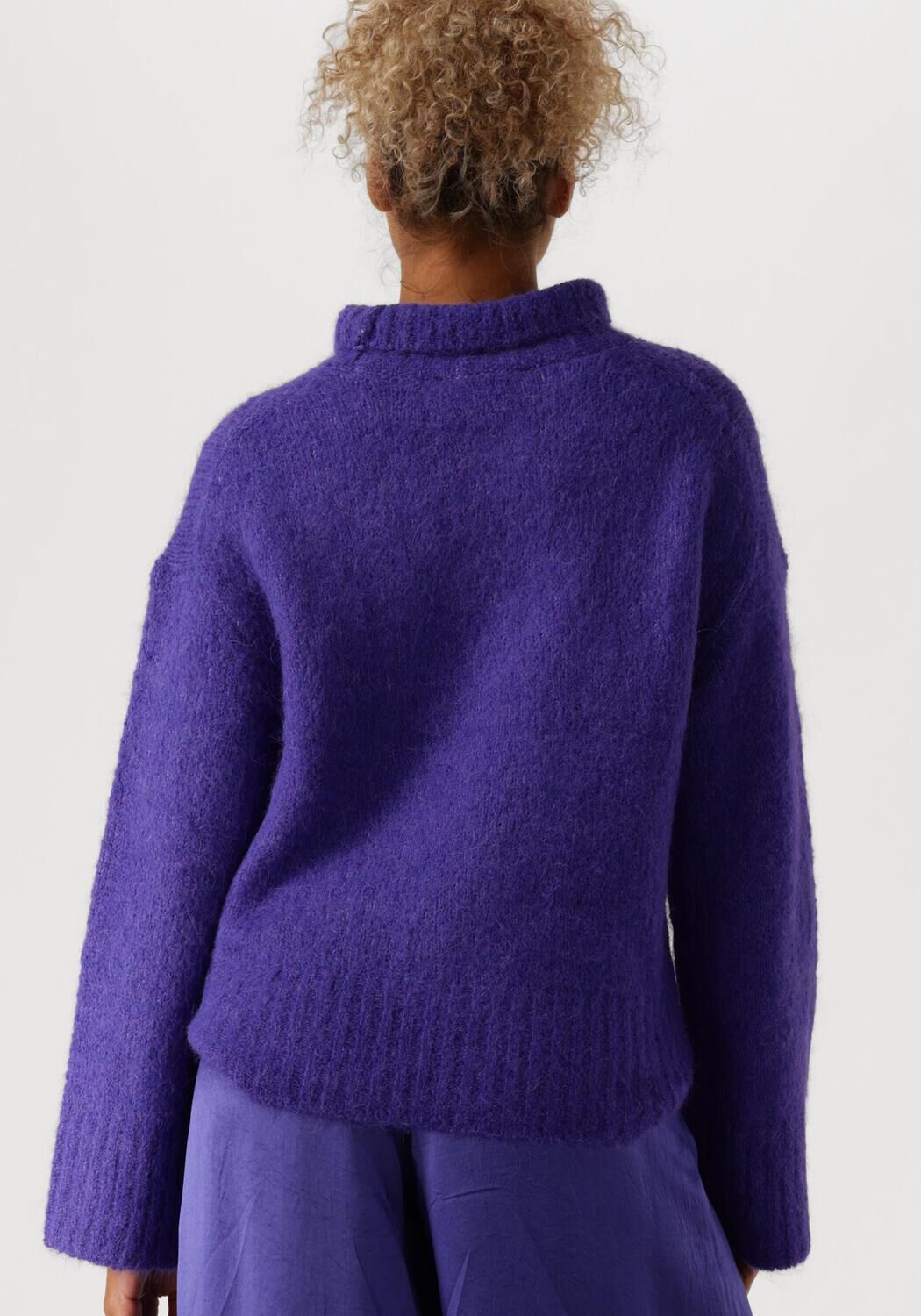 SELECTED FEMME Dames Truien & Vesten Slfgabella Ls Knit High-neck Paars