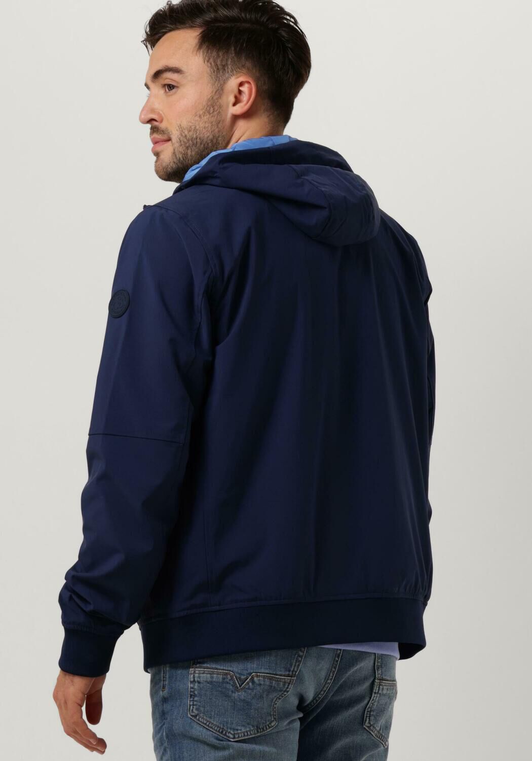 SCOTCH & SODA Heren Jassen Hooded Colourblock Jacket Donkerblauw