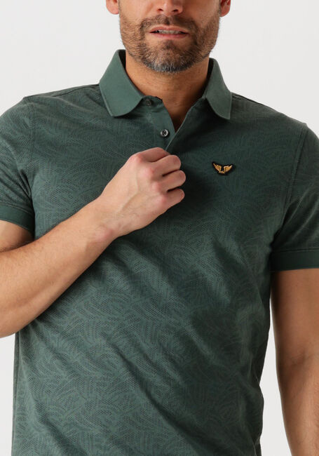 Groene PME LEGEND Polo SHORT SLEEVE POLO JACQUARD JERSEY - large