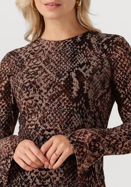 Bruine ROUGE EDIT Maxi jurk ROUSARI LS MAXI DRESS - large