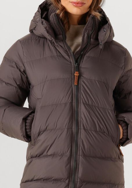 Taupe MOSCOW Gewatteerde jas 12-08 BRANDY LONG - large