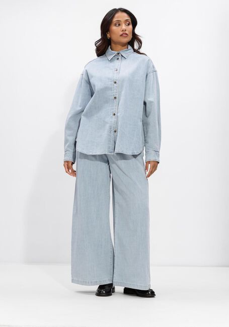 Blauwe WITHBLACK Blouses WBLFRANCISCA LS DENIM SHIRT - large