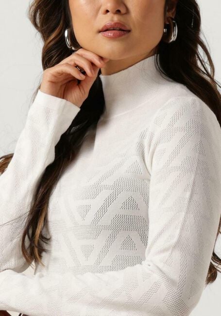 Witte ALIX THE LABEL Tops & T-shirts LADIES KNITTED A MESH TOP - large