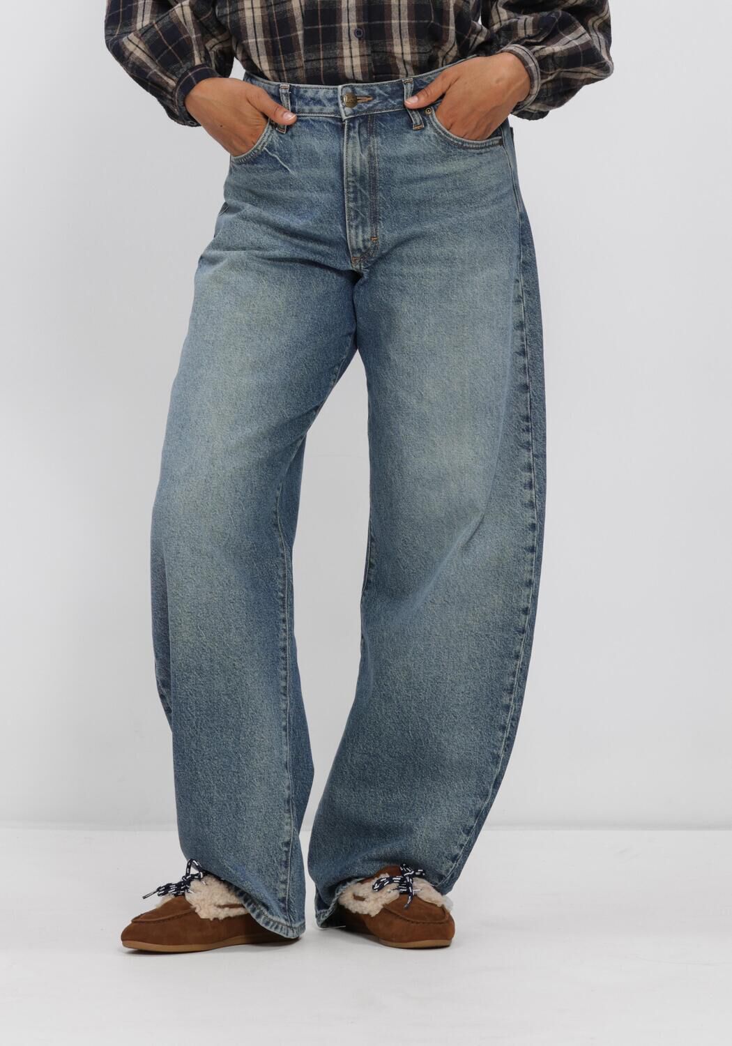 Lichtblauwe LEE Wide jeans BALLOON PANT - large
