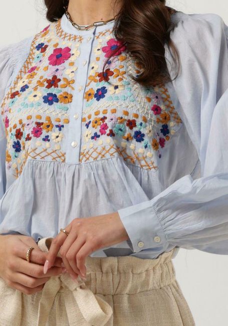 Lichtblauwe ANTIK BATIK Blouses LENY BLOUSE - large