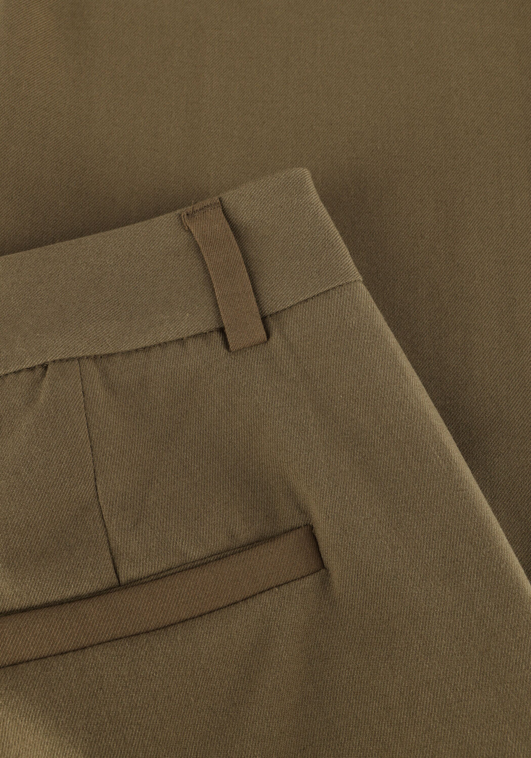 Olijf MINUS Wijde broek ELVERA MID WAIST PANT - large