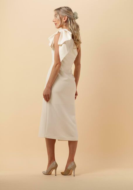 Gebroken wit Y.A.S. Bruidsmode YASLIZZIE OS MIDI BOW DRESS - CELEB - large