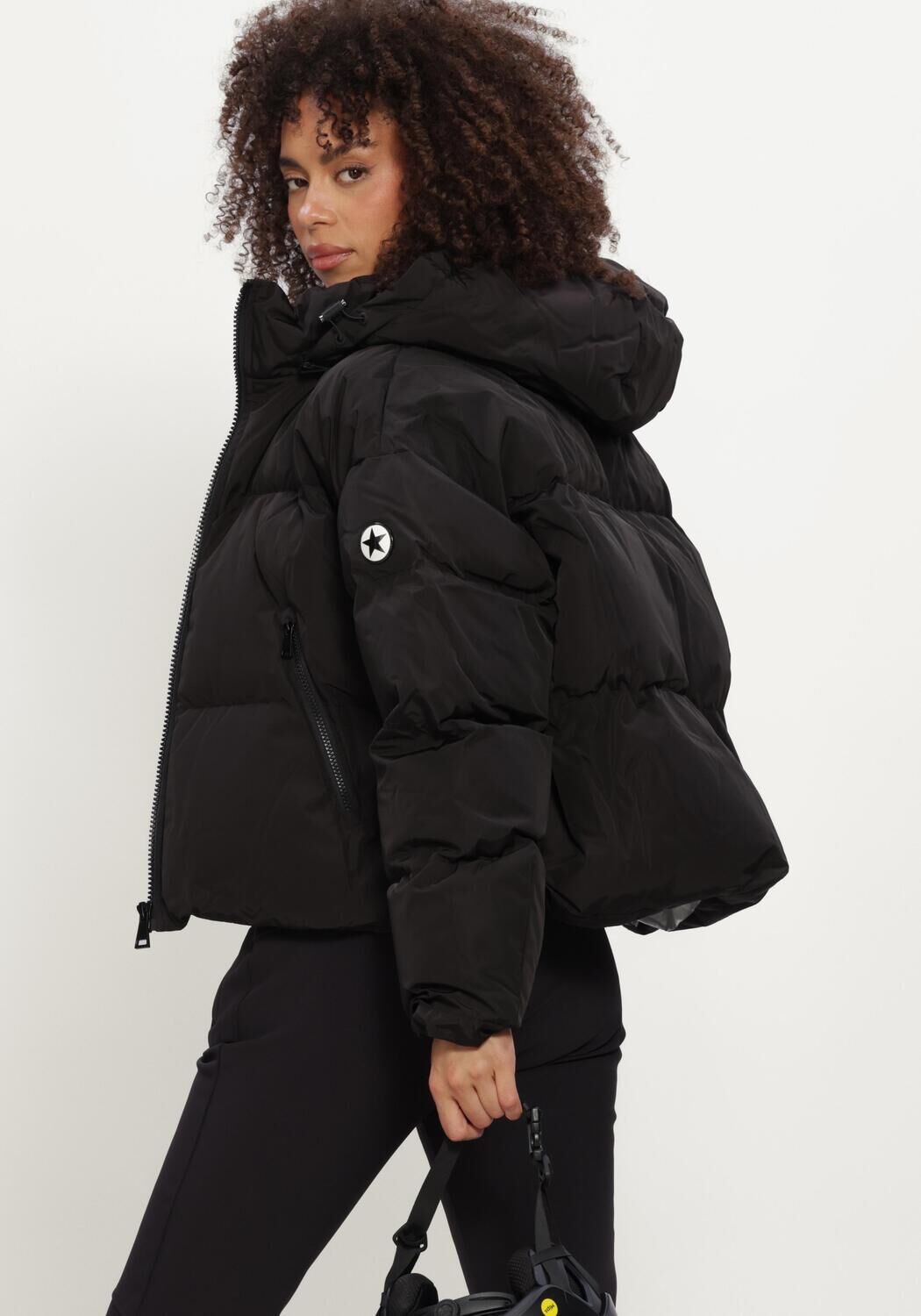 Zwarte AIRFORCE Gewatteerde jas SUN PEAKS JACKET - large