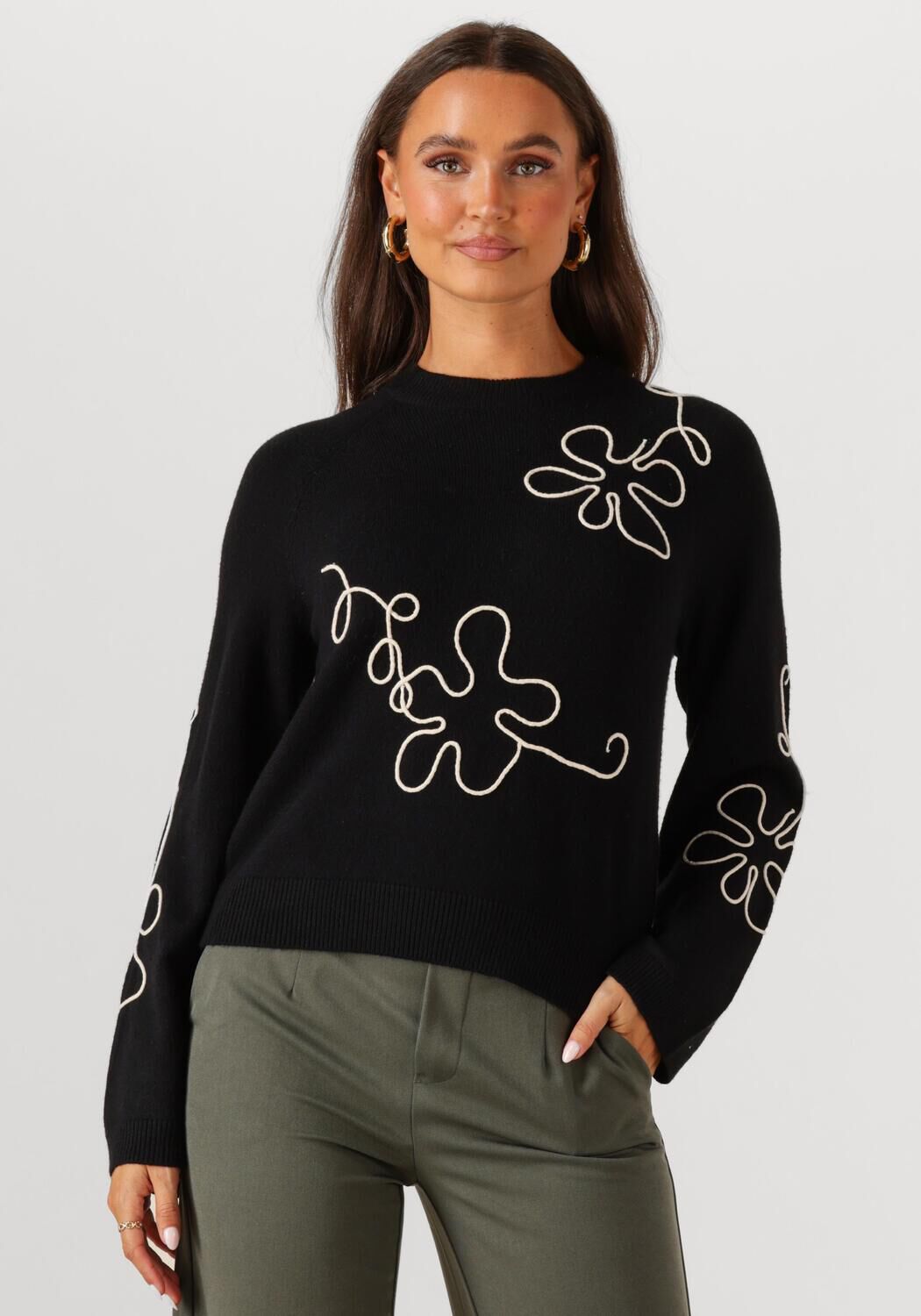 OBJECT Dames Truien & Vesten Objlaney Rubin Ls Pullover Zwart