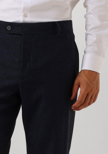 Donkerblauwe SELECTED HOMME Pantalon SLHSLIM-REED WOOL TRS - large