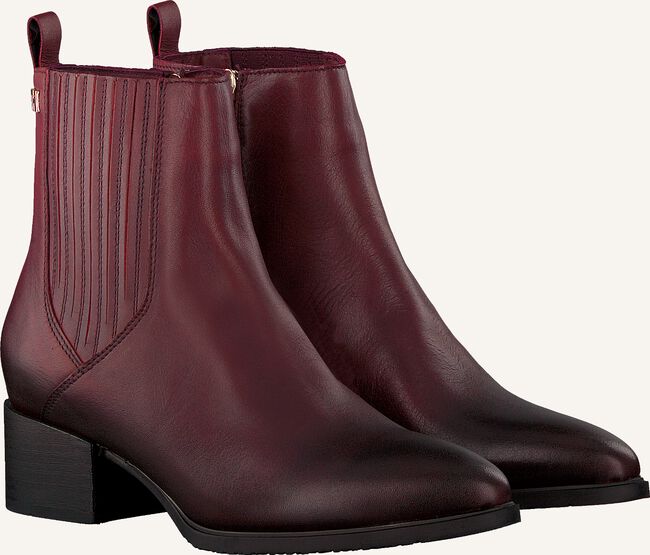 Rode TOMMY HILFIGER Enkellaarsjes SHADED FLAT Rode TOMMY HILFIGER Enkellaarsjes SHADED FLAT - large