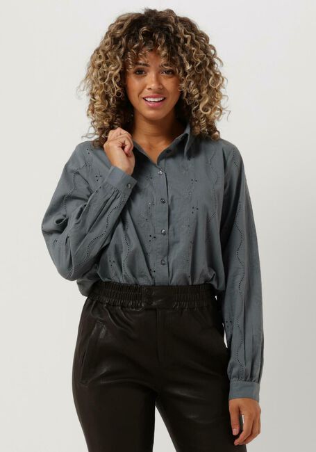 Donkergrijze LOLLYS LAUNDRY Blouses SISU SHIRT - large