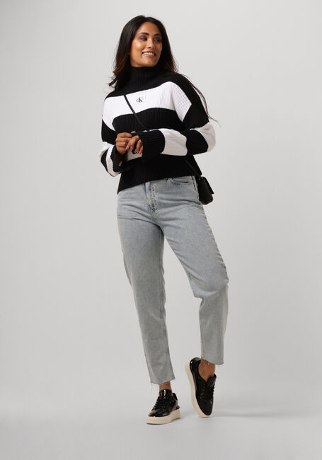 Zwarte CALVIN KLEIN Coltrui LABEL CHUNKY SWEATER - large