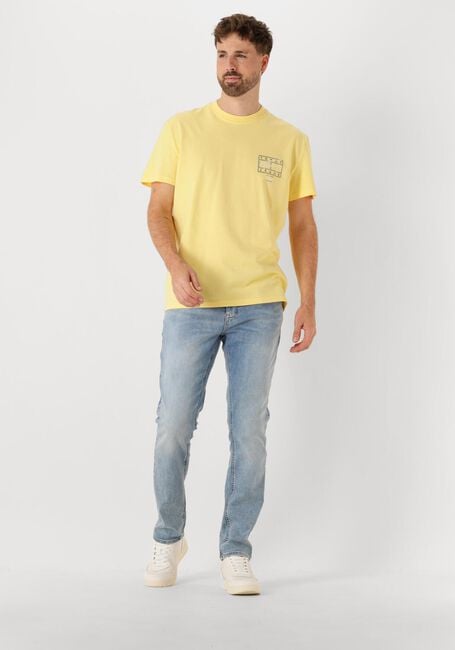 Gele TOMMY JEANS T-shirt TJM REG SIGN SPRAY SS T EXT - large