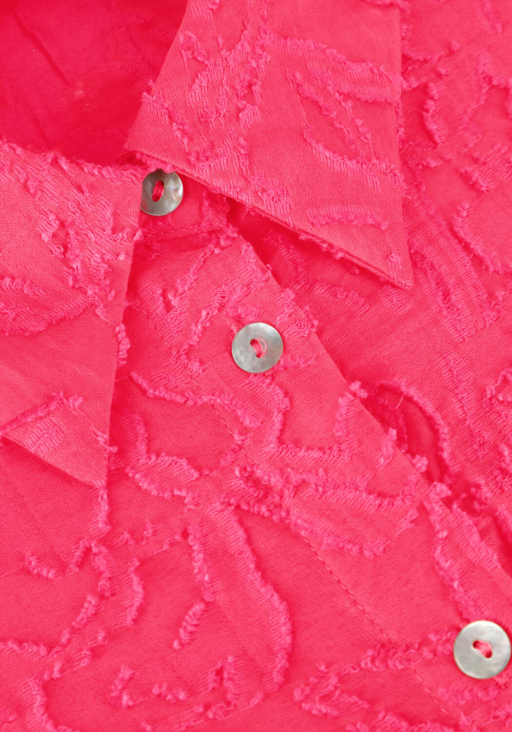 Roze JANSEN AMSTERDAM Blouses NANNE BLOUSE FJ 722 3/4 PUFFED SLEEVE - large