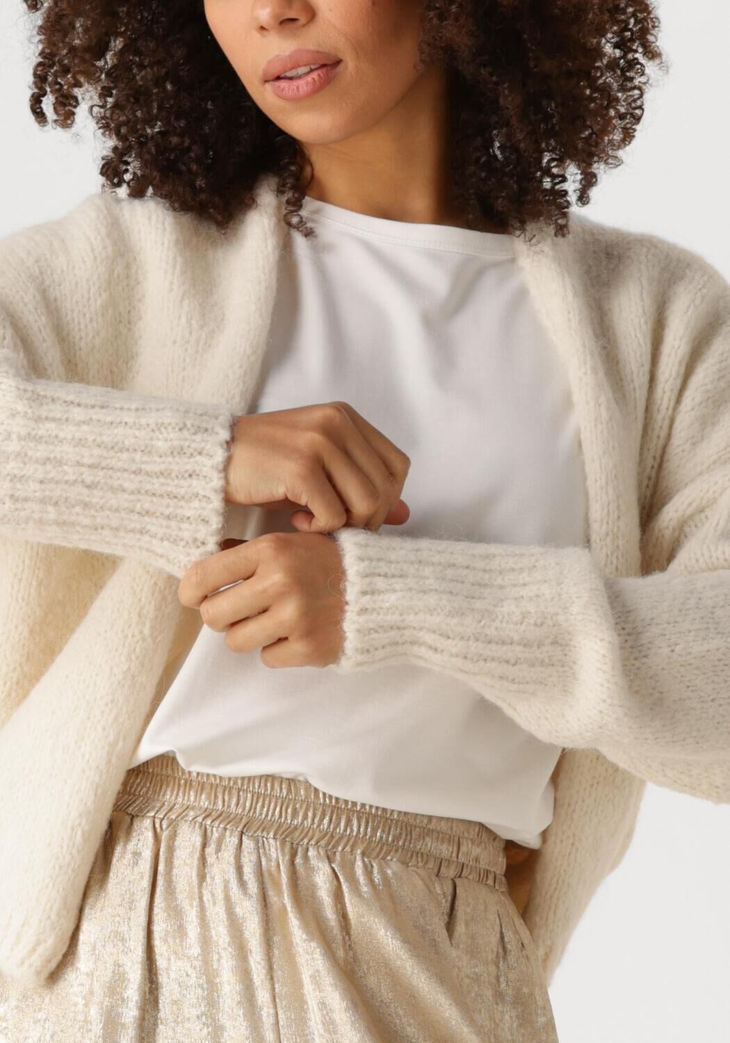 KNIT-TED Dames Truien & Vesten Becky Wit