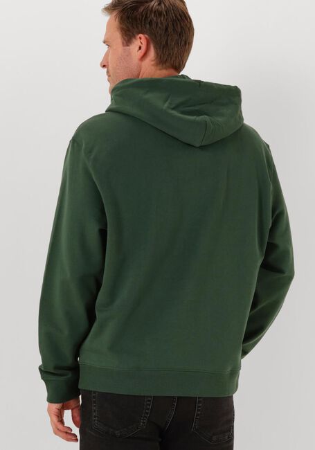 Donkergroene CALVIN KLEIN Sweater LS EU 350TERRY MONOGRAM HOODIE - large