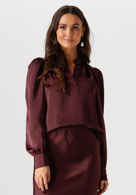 Bordeaux NEO NOIR Blouses ROSSLYN HEAVY SATEEN BLOUSE - large