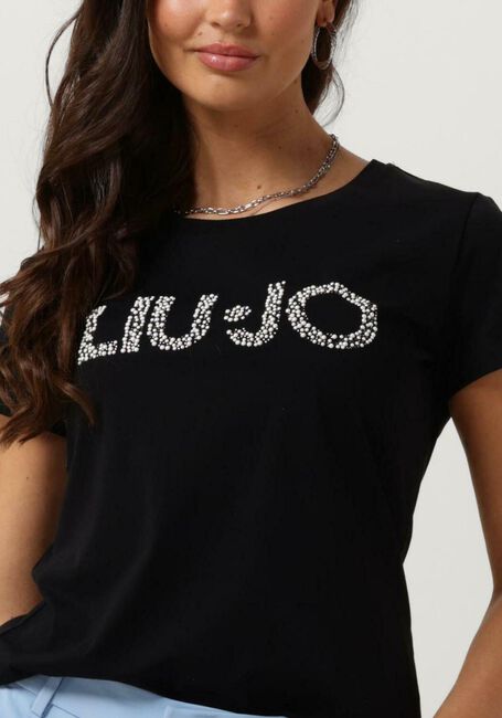 Zwarte LIU JO T-shirt JERSEY T-SHIRT - large