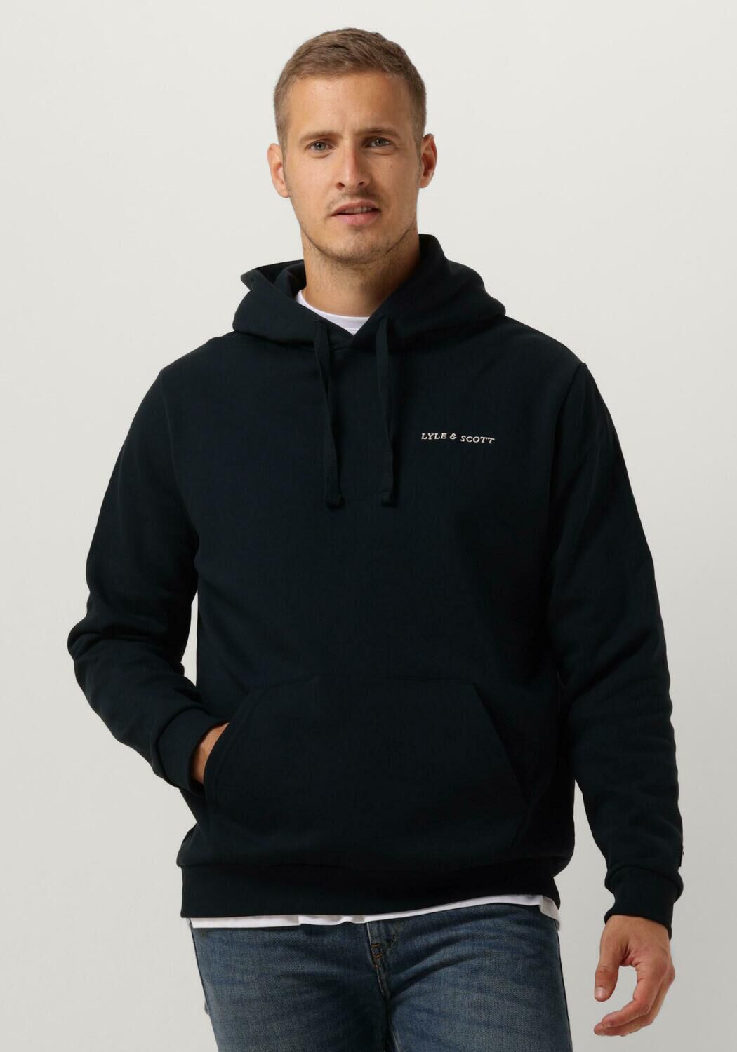 LYLE & SCOTT Heren Truien & Vesten Embroidered Hoodie Donkerblauw