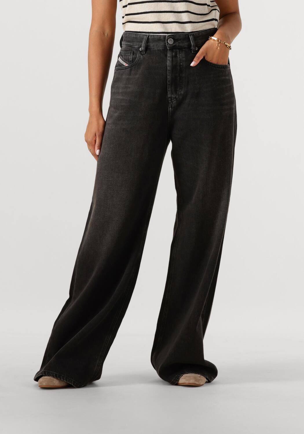 Diesel Vintage Stretch Denim Jeans Black Dames