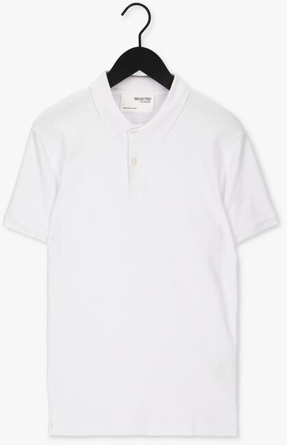 Witte SELECTED HOMME Polo SLHPARIS SS POLO B NOOS - large