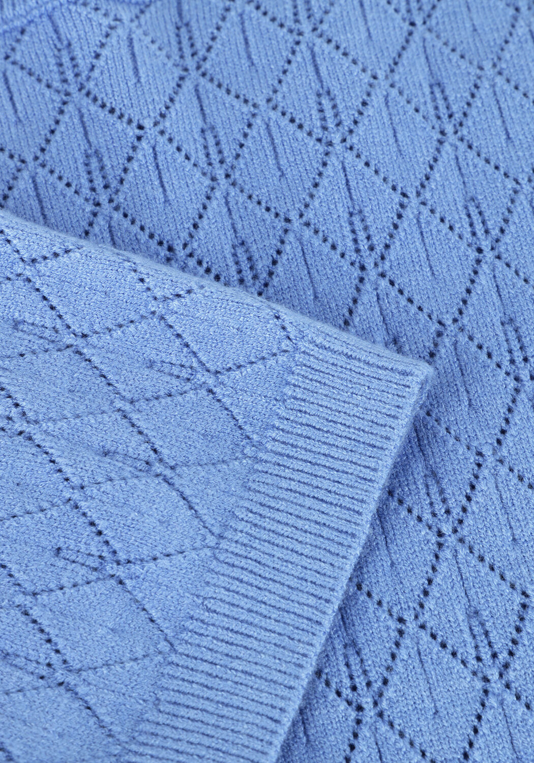 Lichtblauwe SELECTED WOMEN Top SLFHELEN 2/4 KNIT BOAT NECK - large